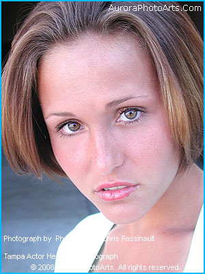 Tampa Headshot Photograph of Tampa Actor Malori Eichler